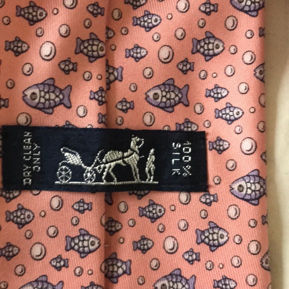 Hermès fish tie - Picture 4 of 4